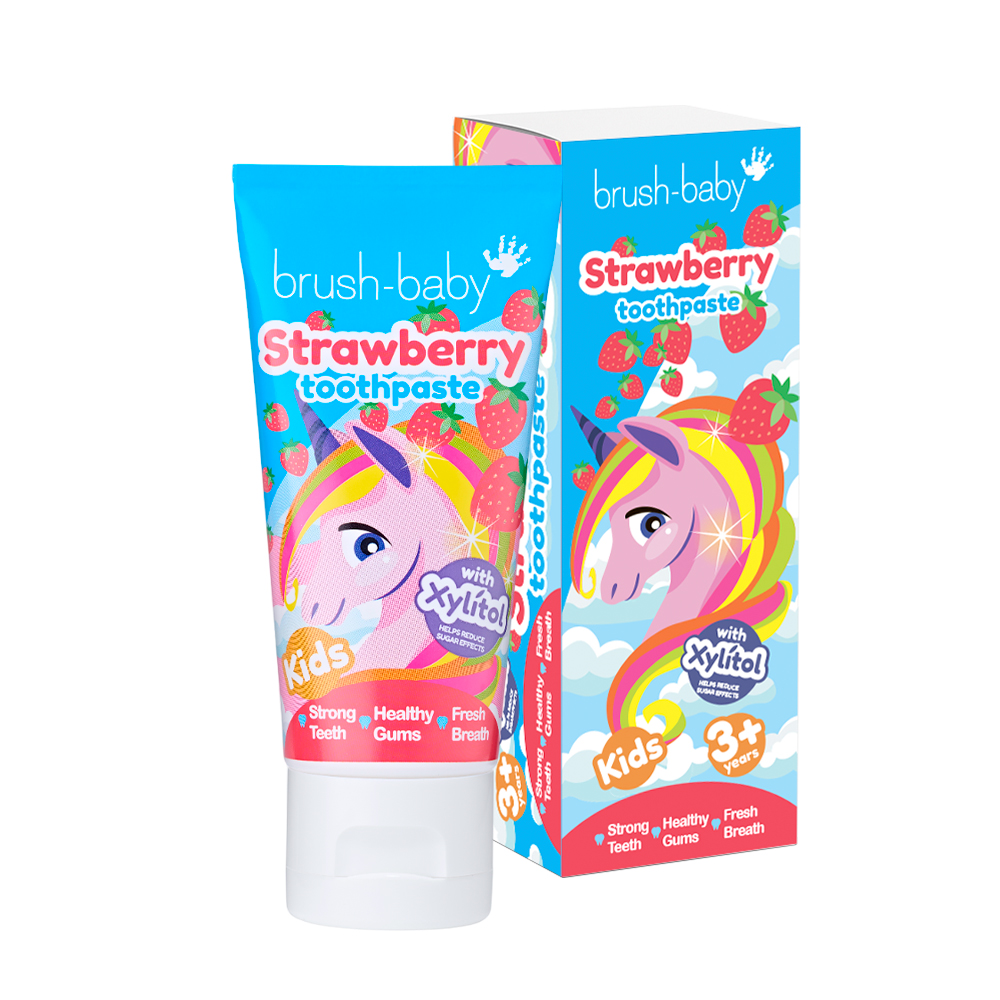 Brush-Baby Strawberry Kids Toothpaste, 3+ Years, 50 ml