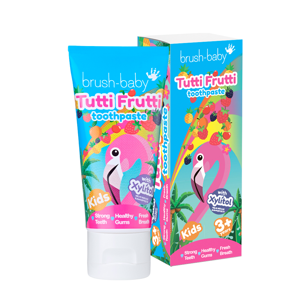 Children's Toothpaste Brush-Baby TuttiFrutti, Multi-Fruit, 3+ Years