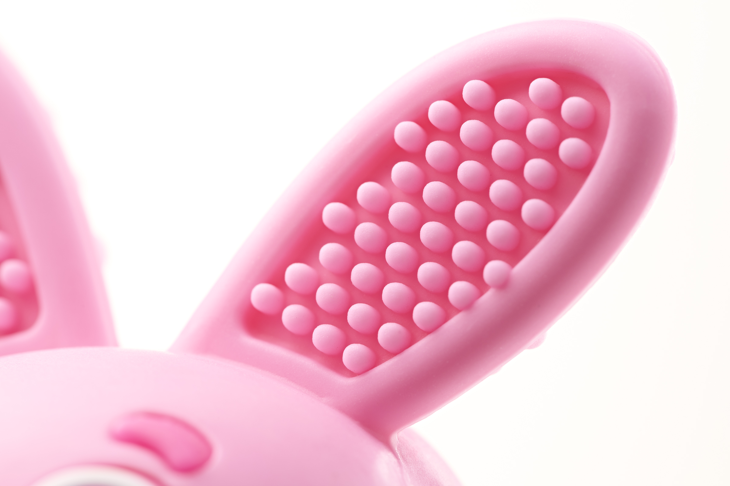 Teething Toy for Babies 0–3 Years Brush Baby, Color Pink