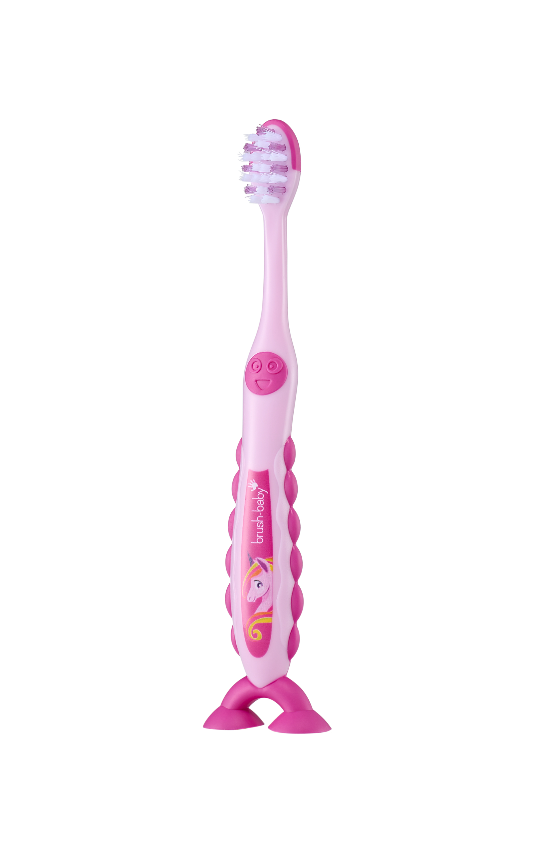 Brush-Baby FlossBrush NEW Toothbrush, 3-6 Years, Unicorn