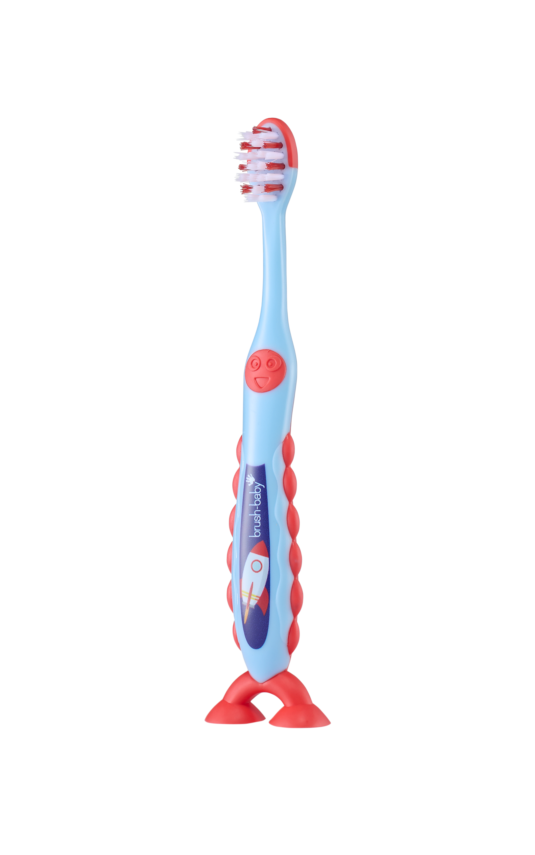 Brush-Baby FlossBrush NEW Toothbrush, 3-6 Years, Rocket