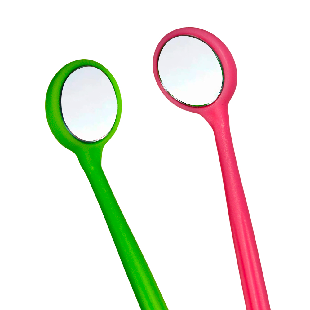 Mirror for monitoring oral hygiene of teeth and gums Clean-baby, Green