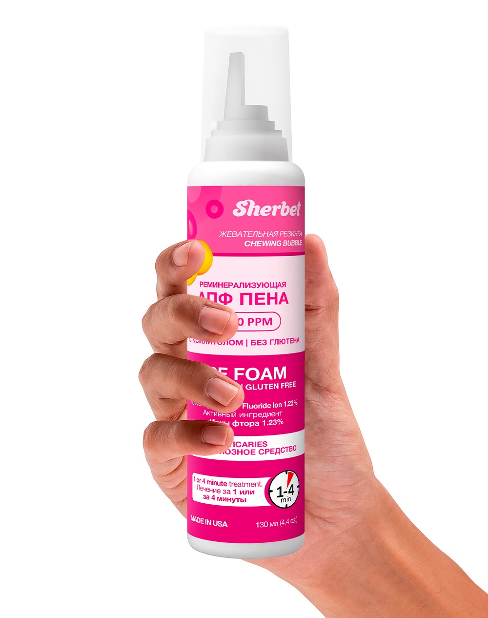 APF Remineralizing Tooth Foam, Bubble Gum Flavor, 130 ml