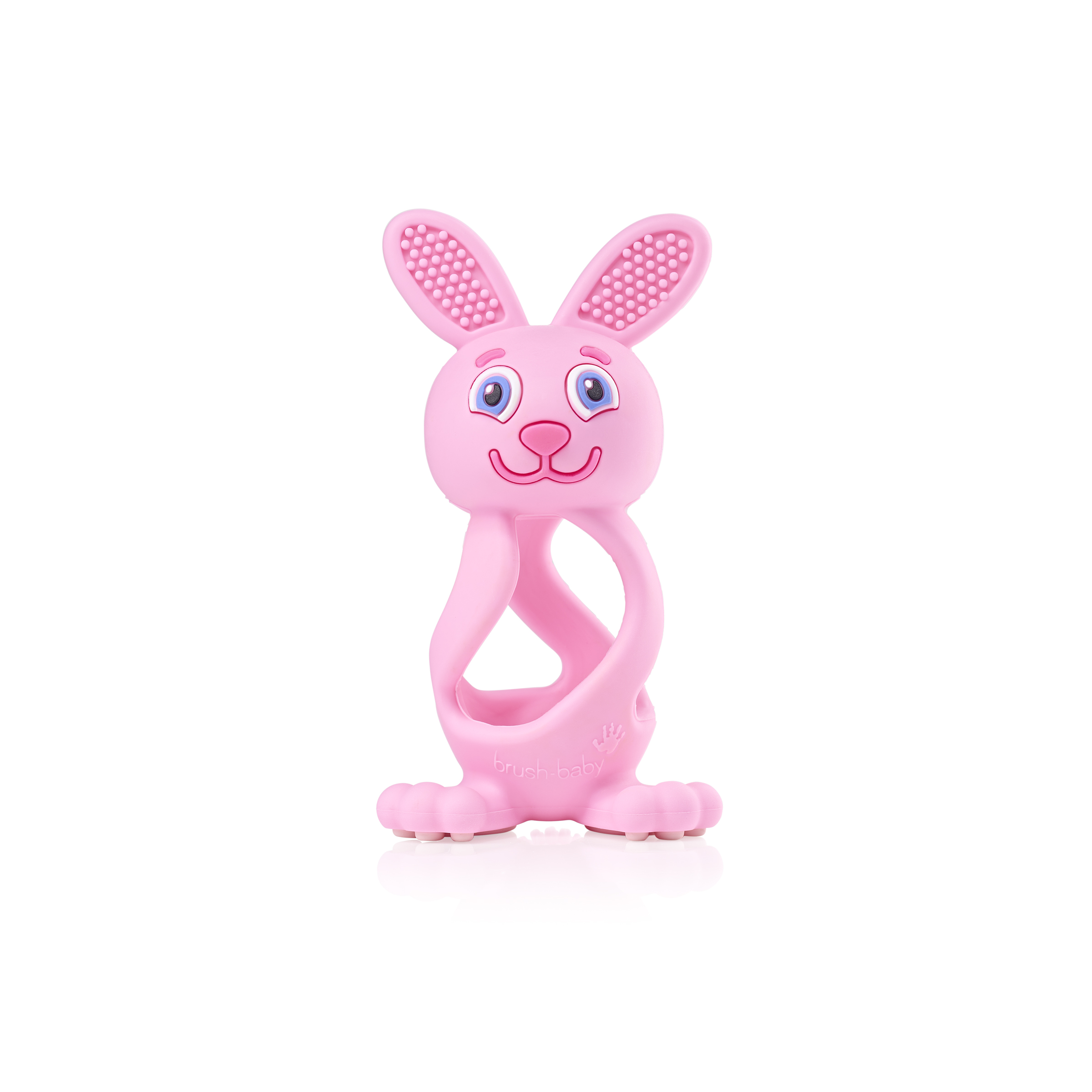 Teething Toy for Babies 0–3 Years Brush Baby, Color Pink