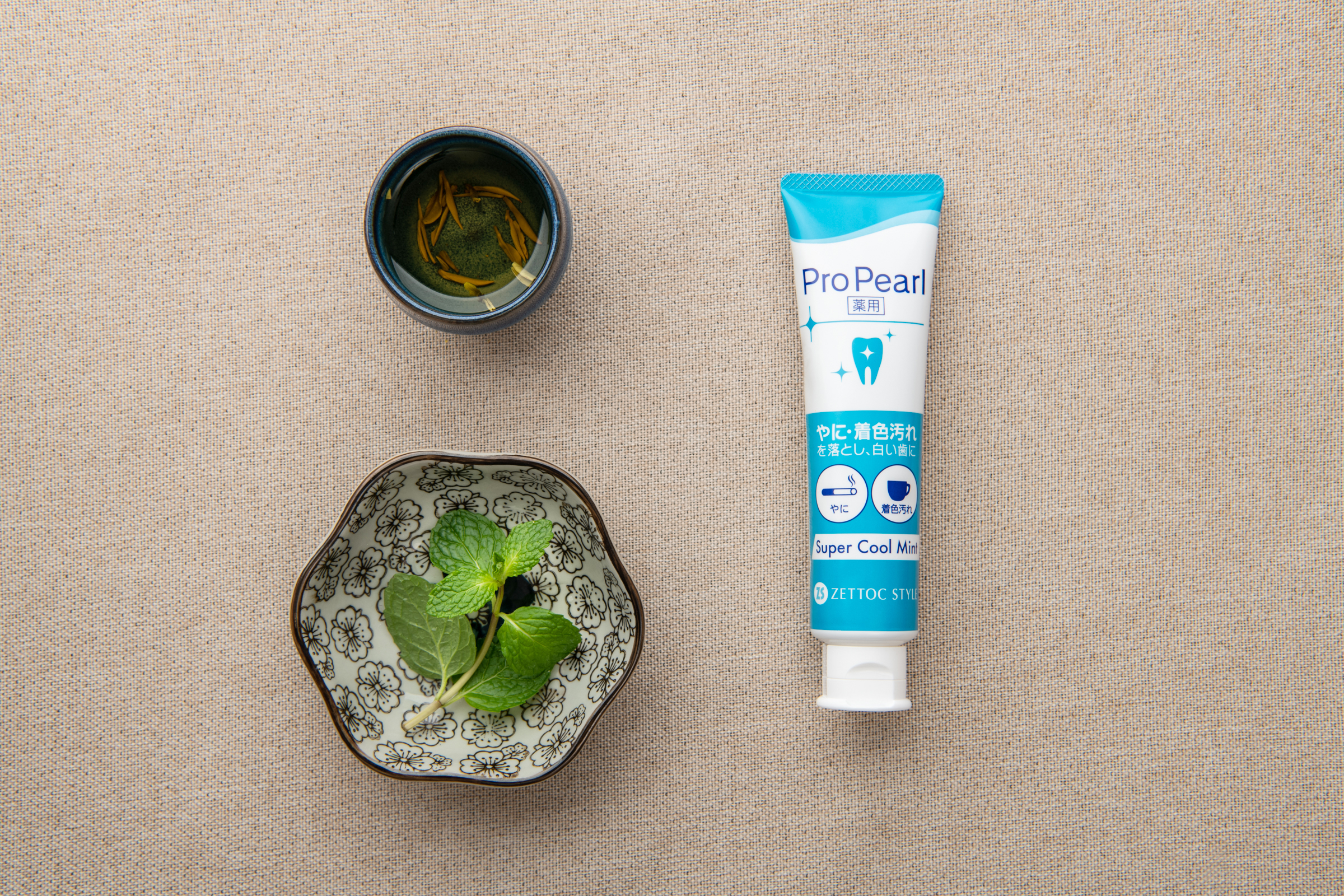 Japanese whitening toothpaste NIPPON ZETTOC ProPearl fluoride-free refreshing mint, 100 g