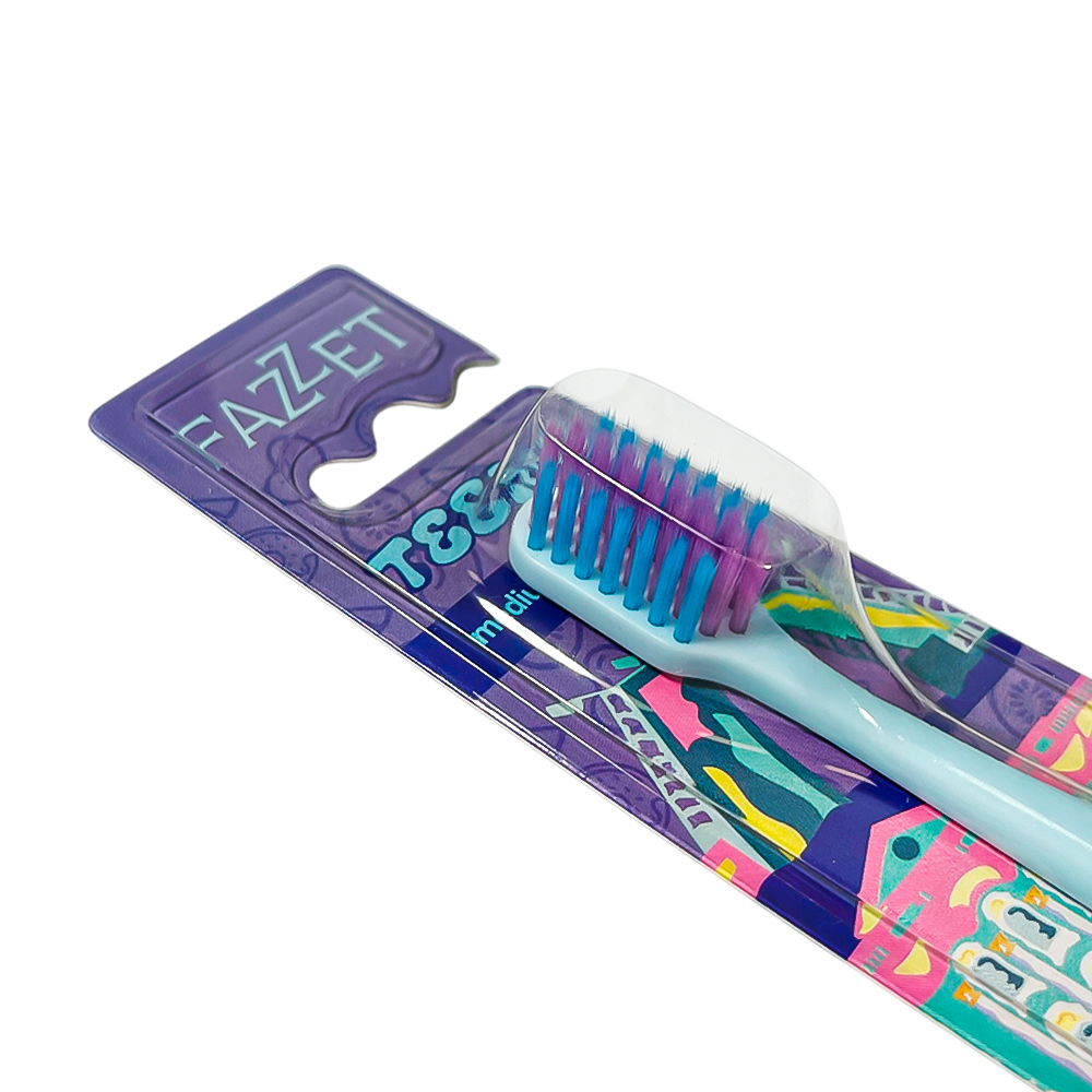 Toothbrush for Teenagers Fazzet TEENS St. Petersburg, from 10 years, medium hardness
