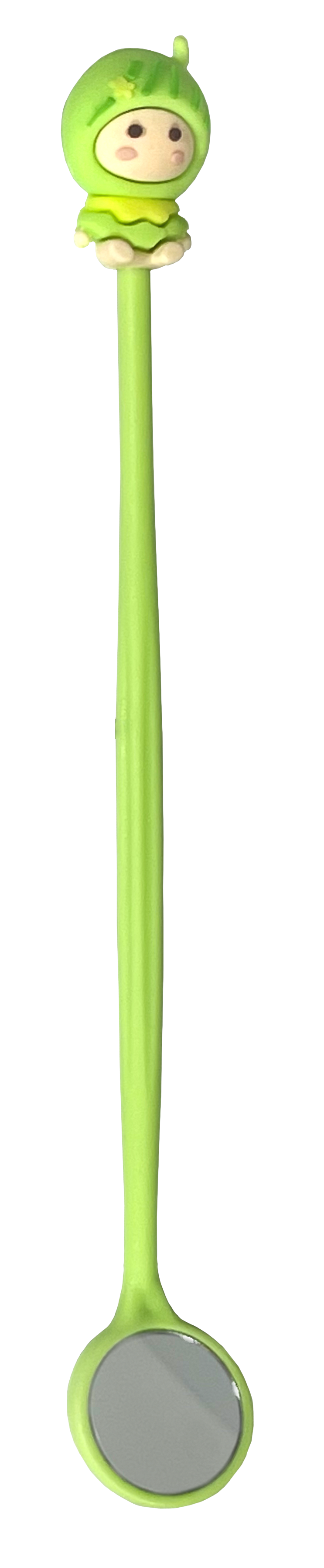 Mirror for monitoring oral hygiene of teeth and gums Clean-baby, Green