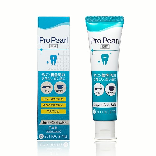Japanese whitening toothpaste NIPPON ZETTOC ProPearl fluoride-free refreshing mint, 100 g