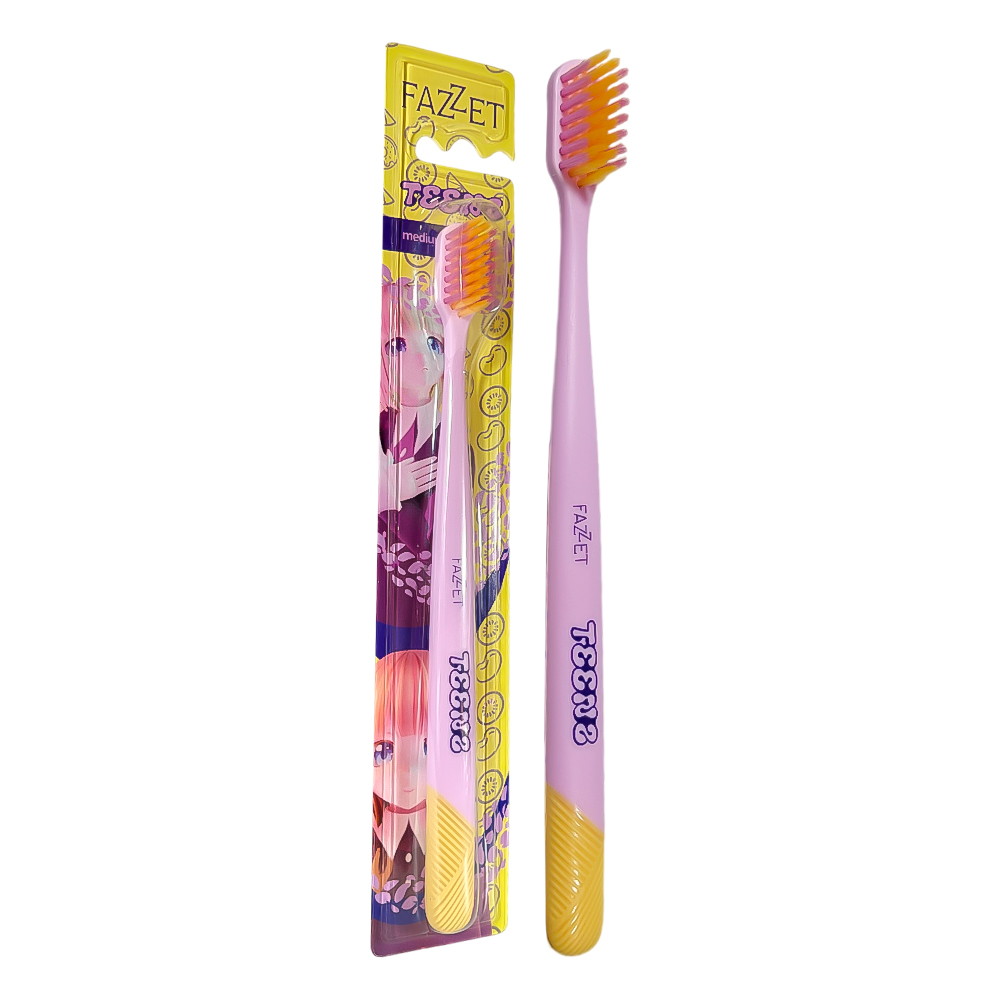 Toothbrush for Teenagers Fazzet TEENS Anime, from 10 years, medium hardness