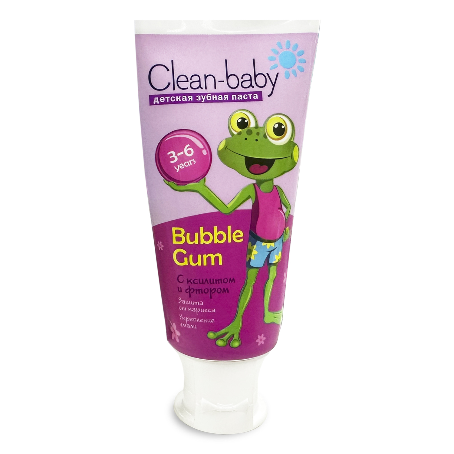 Clean-baby children's toothpaste, bubble gum flavor, for ages 3 to 6 years, 50 ml