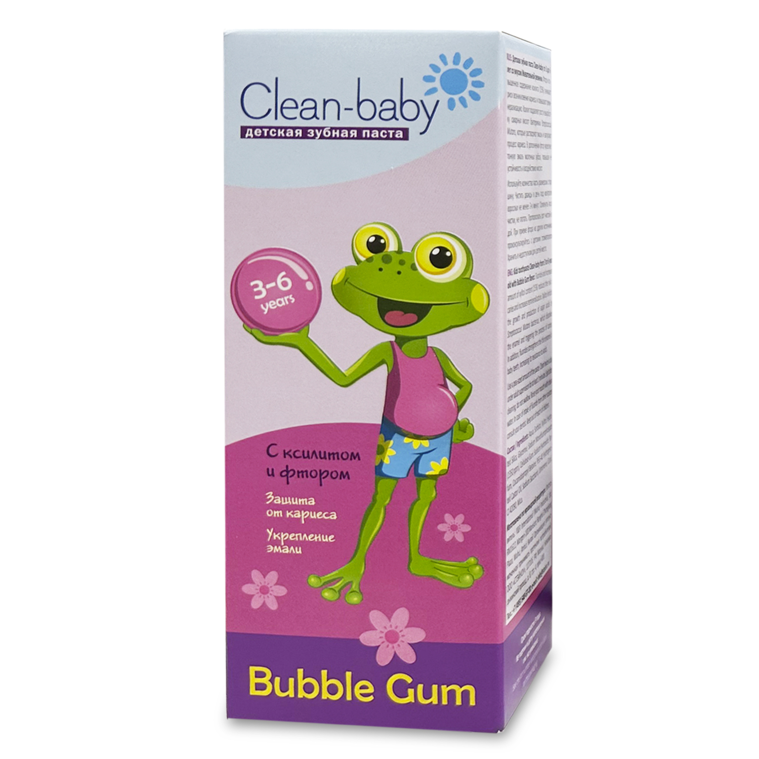 Clean-baby children's toothpaste, bubble gum flavor, for ages 3 to 6 years, 50 ml