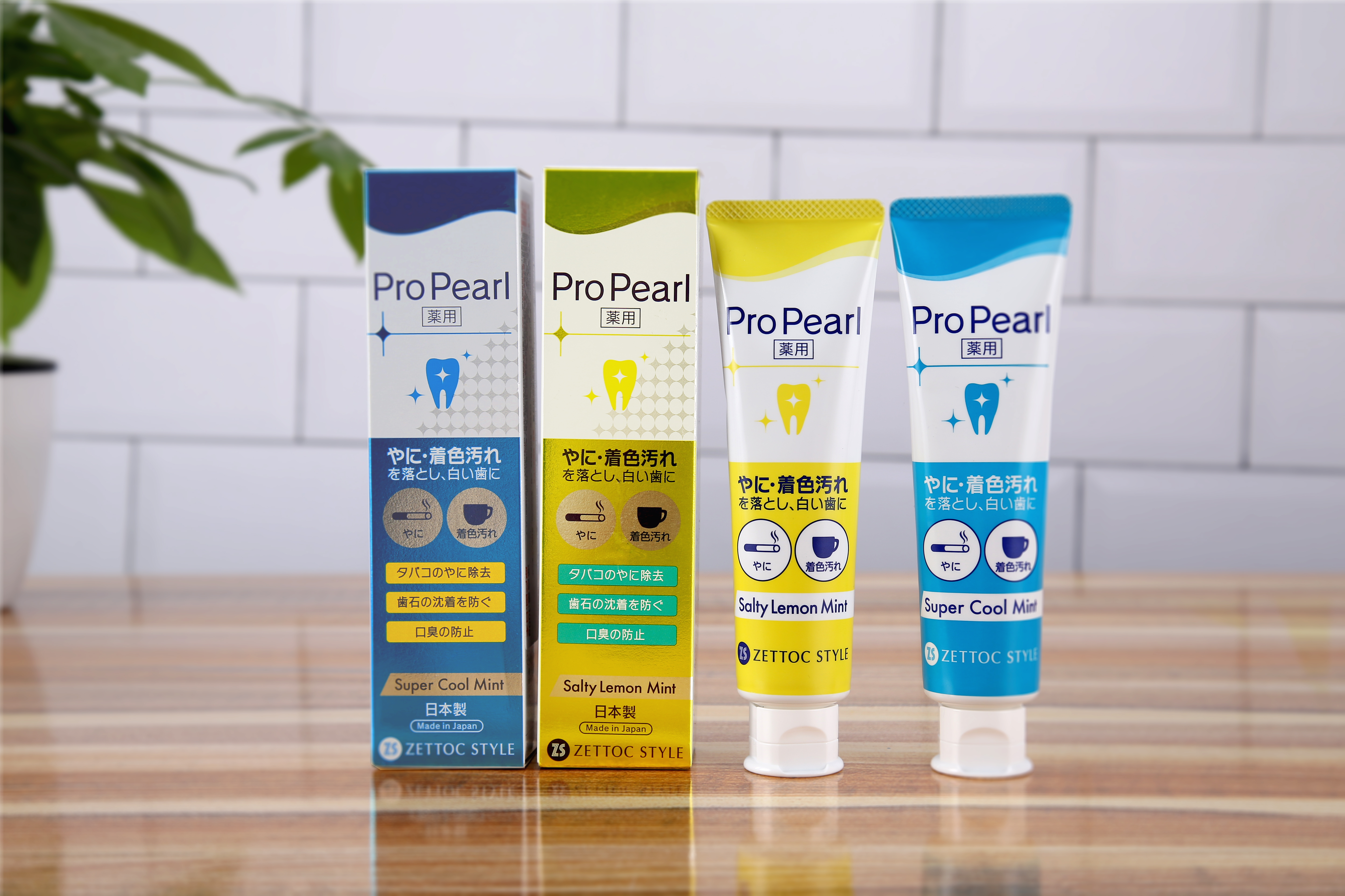 Japanese whitening toothpaste NIPPON ZETTOC ProPearl fluoride-free refreshing mint, 100 g