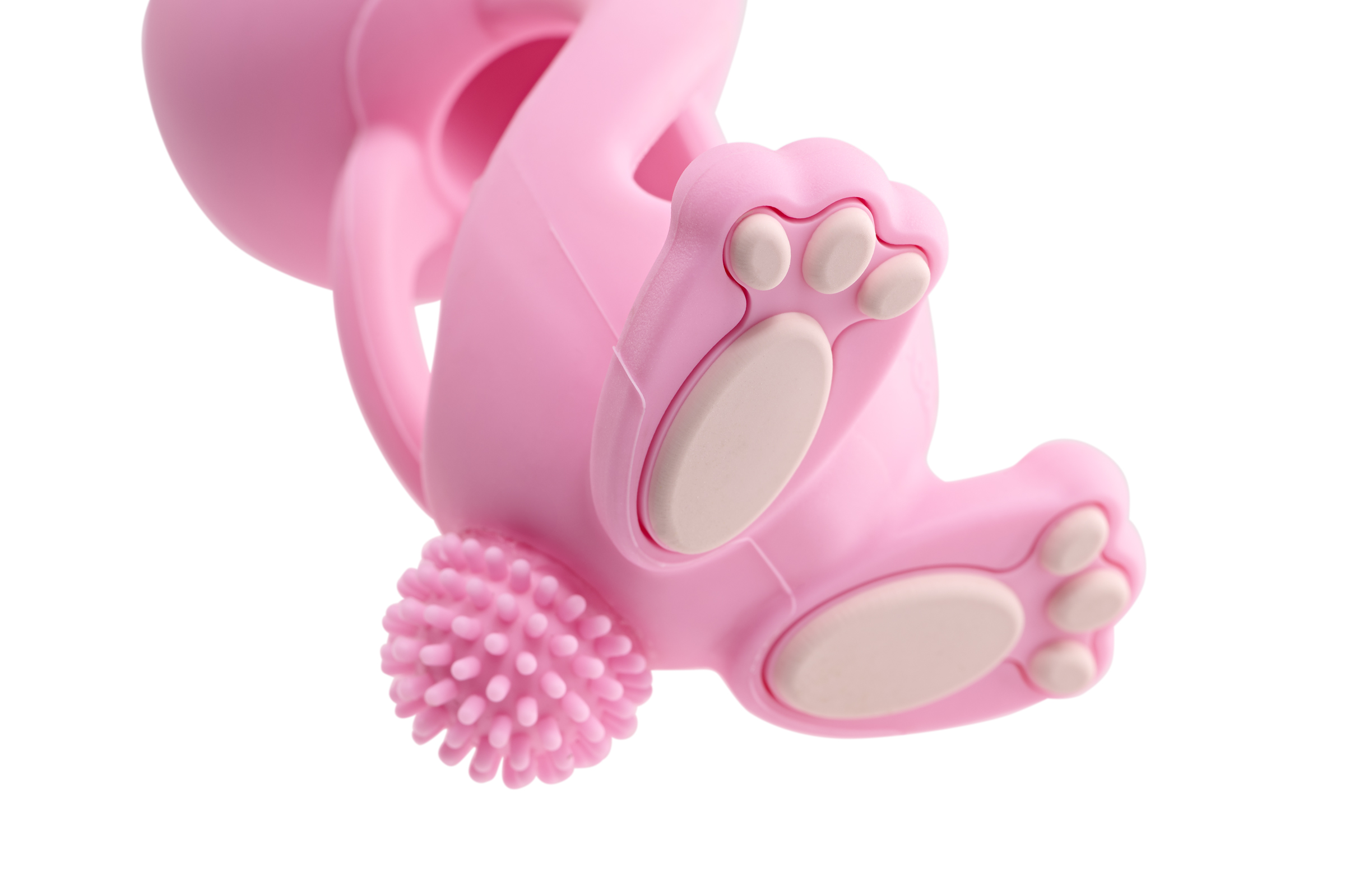 Teething Toy for Babies 0–3 Years Brush Baby, Color Pink