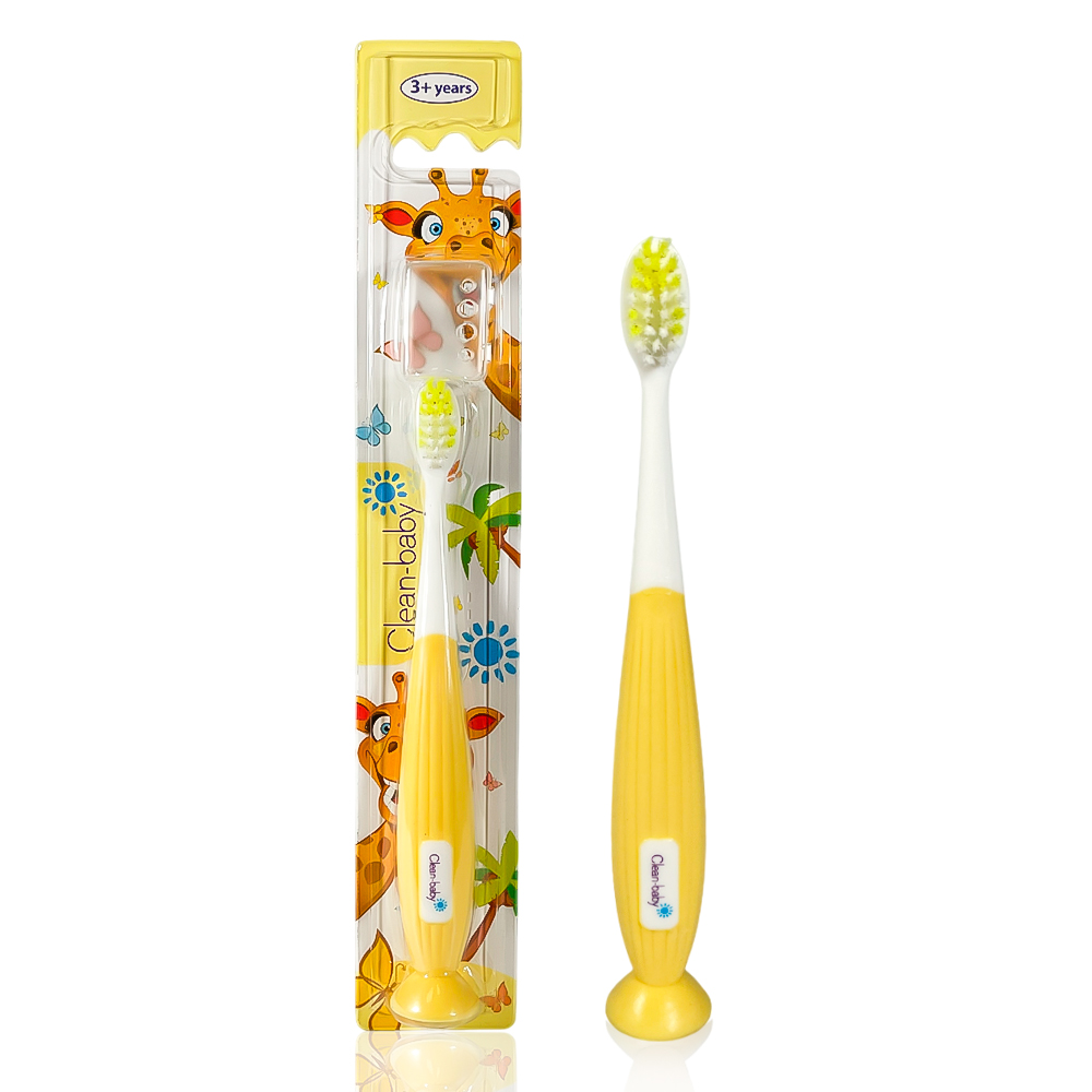 Children's toothbrush Clean-Baby, Giraffe, 3+ years, soft bristles