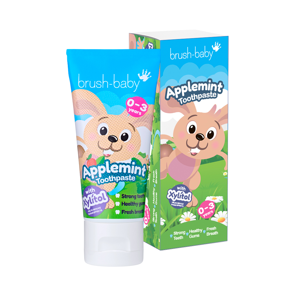 Children's Toothpaste Brush-Baby Applemint, Apple-Mint, 0–3 Years