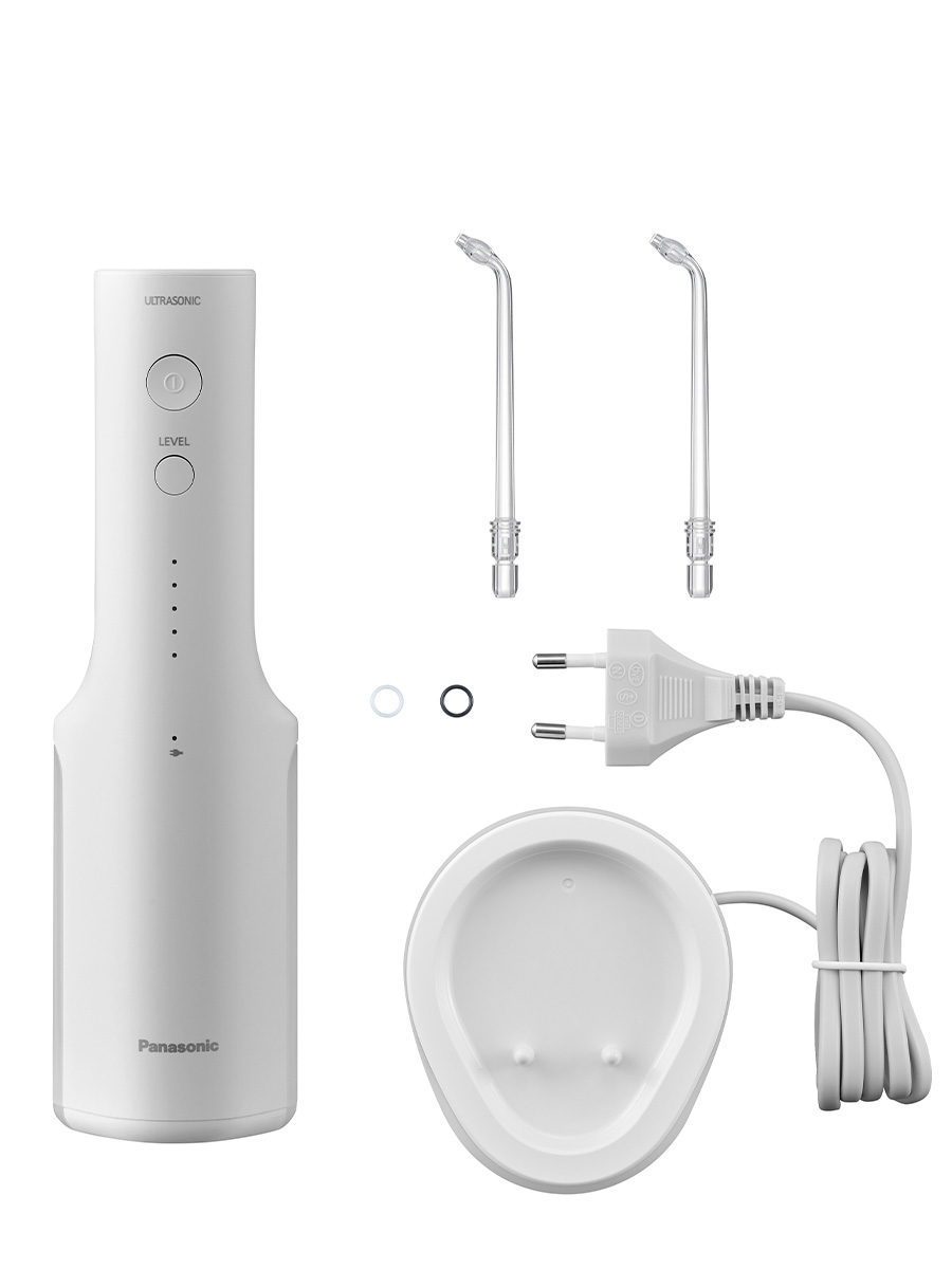 Panasonic EW-DJ66 Oral Irrigator, Ultrasonic + Gift (Cleaning Solution)