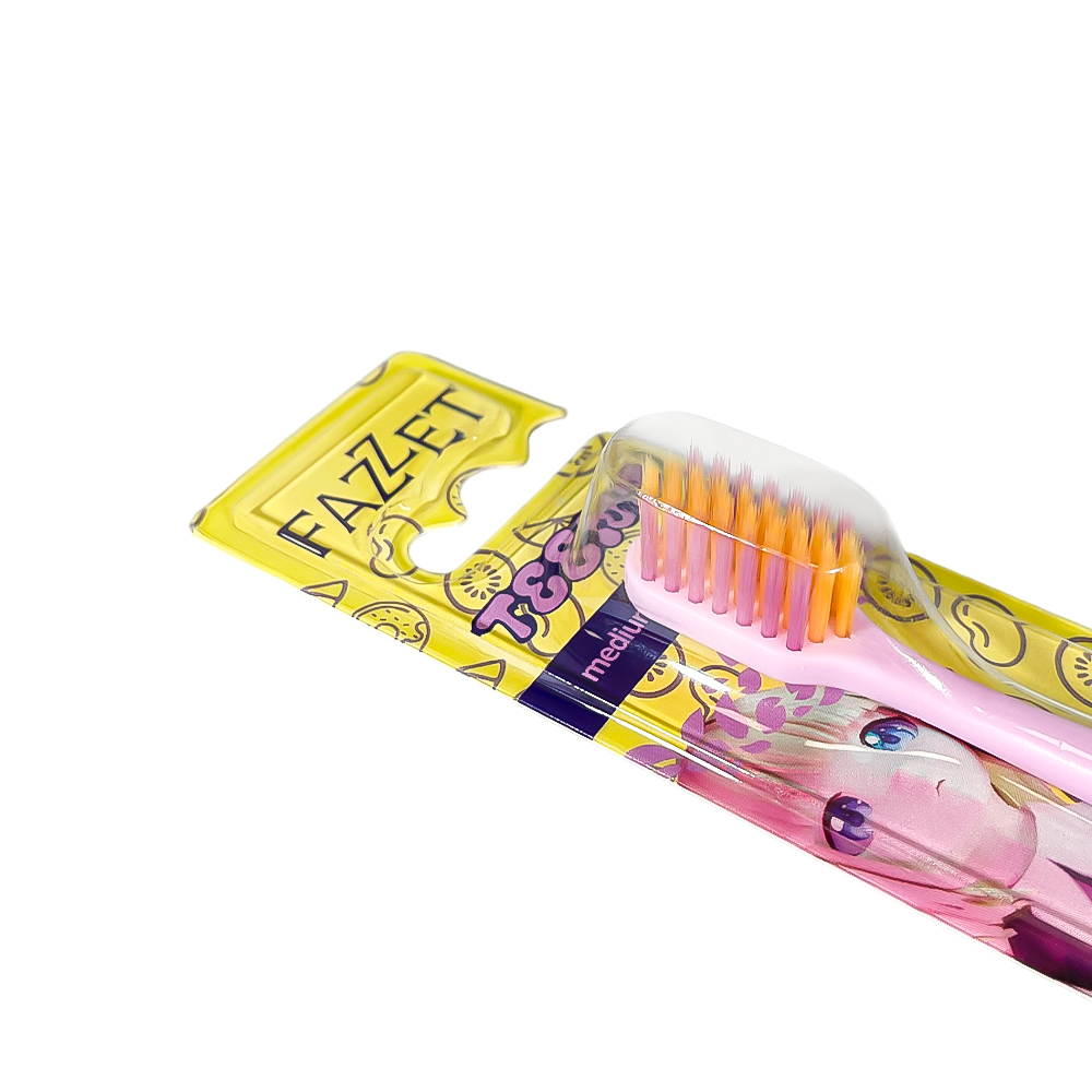 Toothbrush for Teenagers Fazzet TEENS Anime, from 10 years, medium hardness