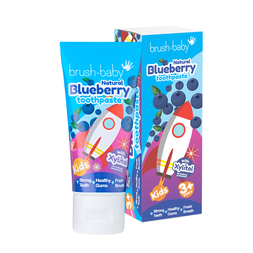 Children's Toothpaste Brush-Baby Blueberry, 3+ Years, 50 ml