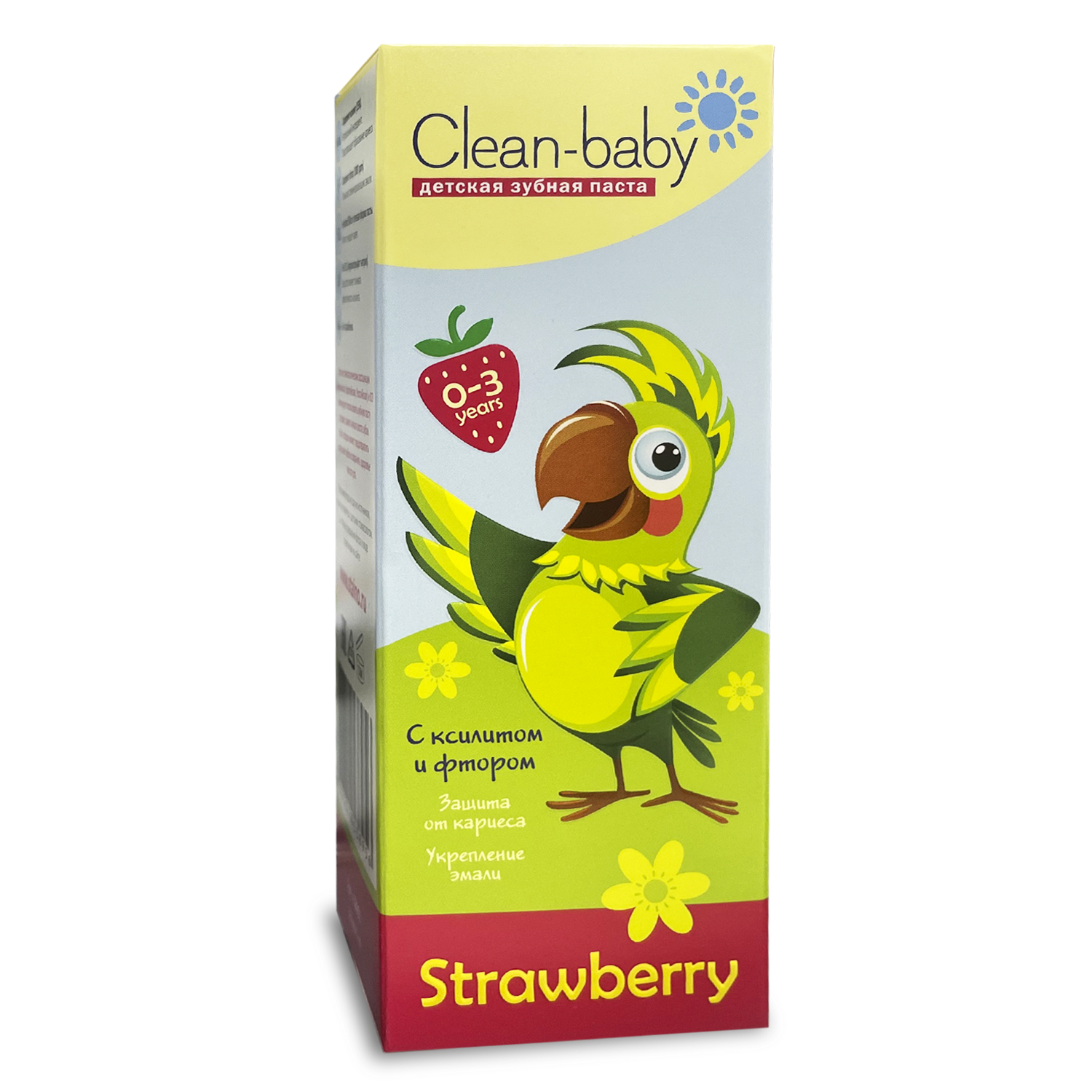 Clean-baby children's toothpaste, strawberry, from 0 to 3 years, 50 ml