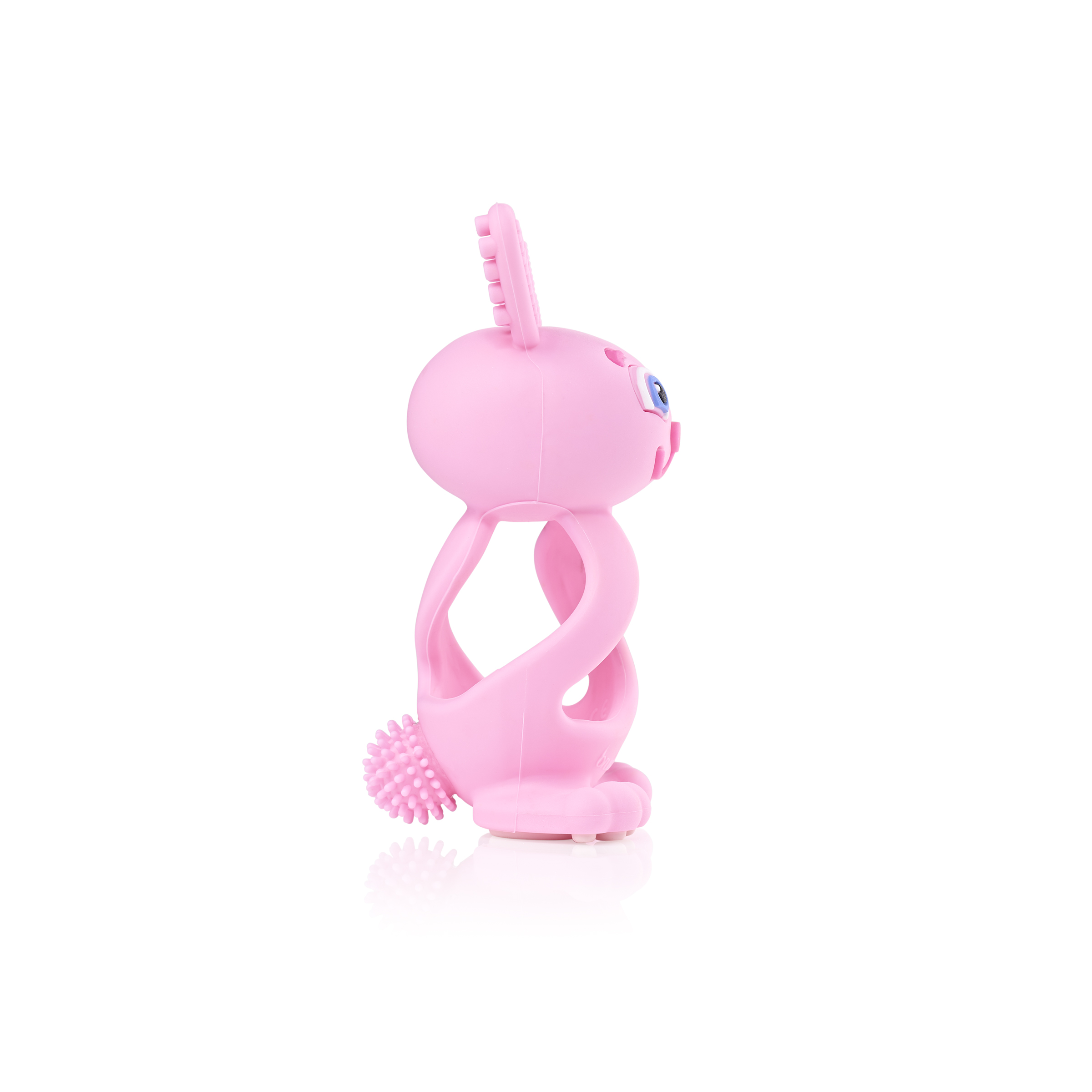 Teething Toy for Babies 0–3 Years Brush Baby, Color Pink