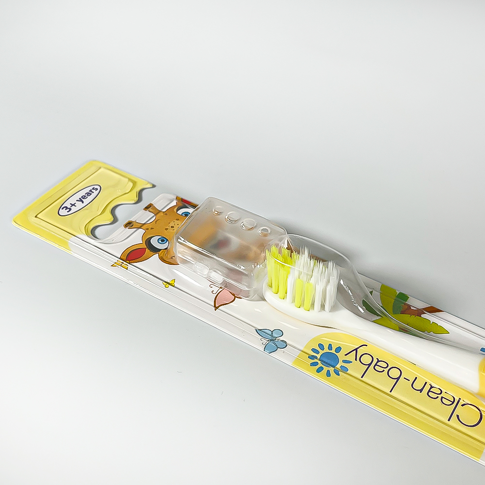 Children's toothbrush Clean-Baby, Giraffe, 3+ years, soft bristles