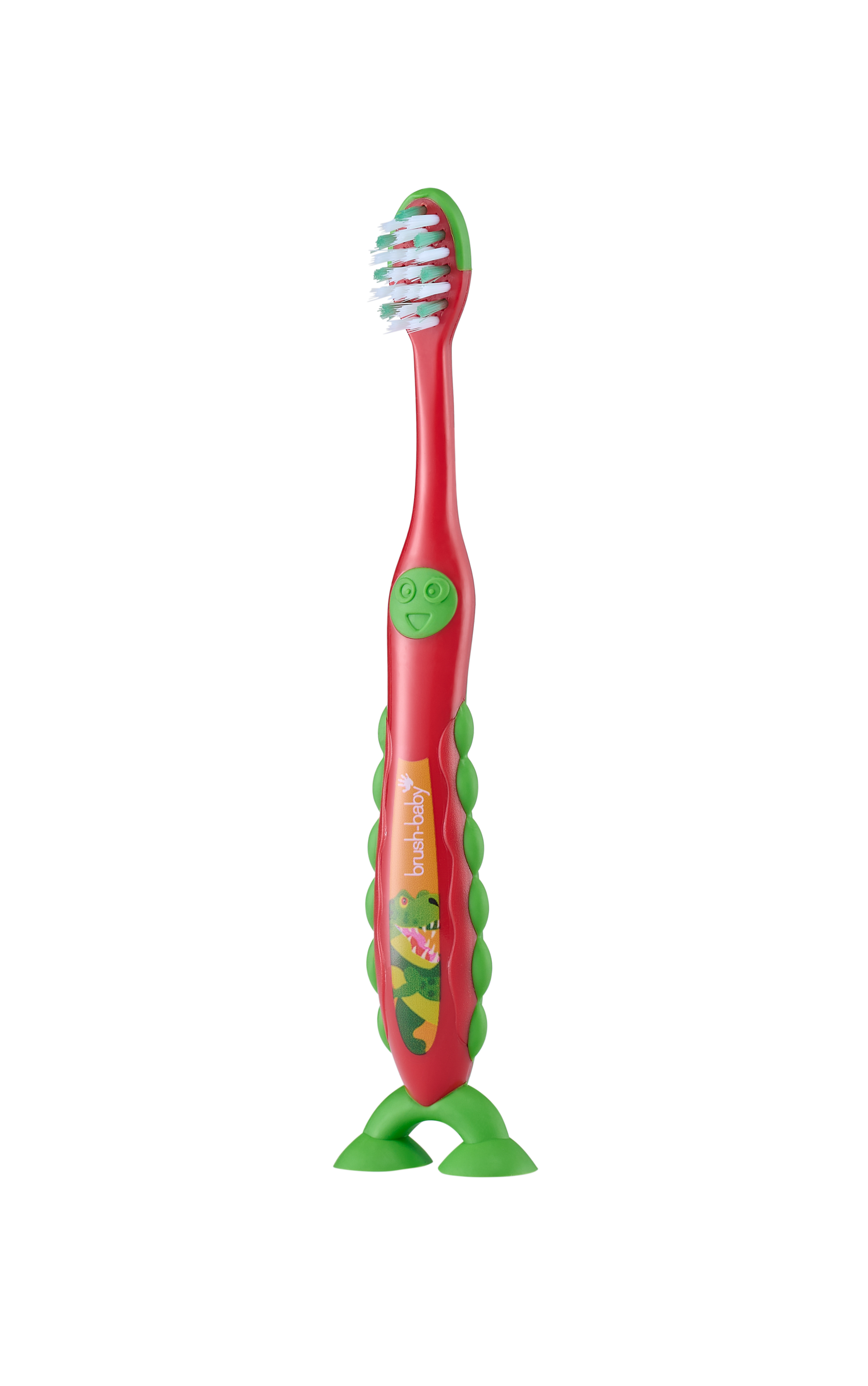 Brush-Baby FlossBrush NEW Toothbrush, 3-6 Years, Dinosaur