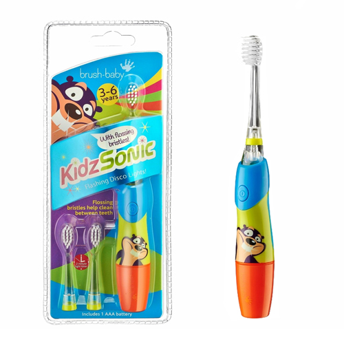 Sonic Electric Toothbrush Brush-Baby KidzSonic, 3-6 Years, Blue
