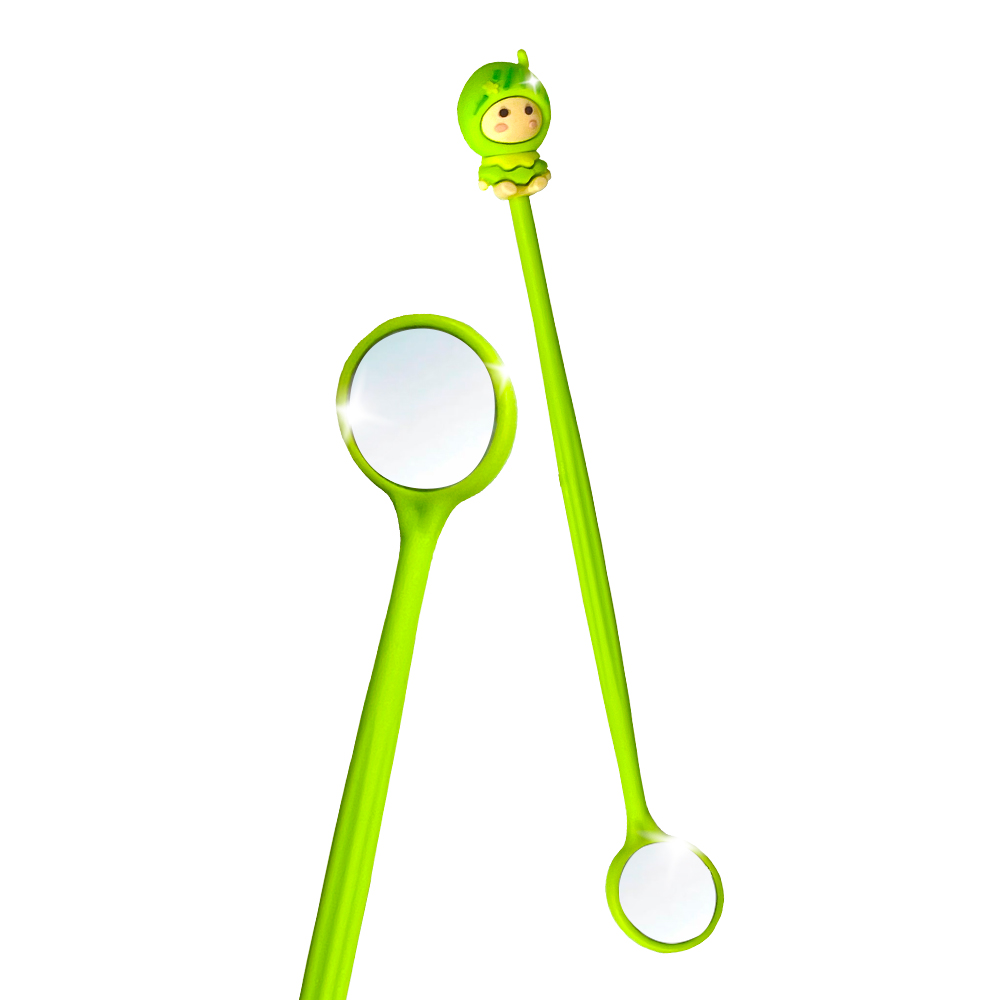 Clean-baby Mouth Examination Mirrors 20 pcs per pack (10 green and 10 pink)