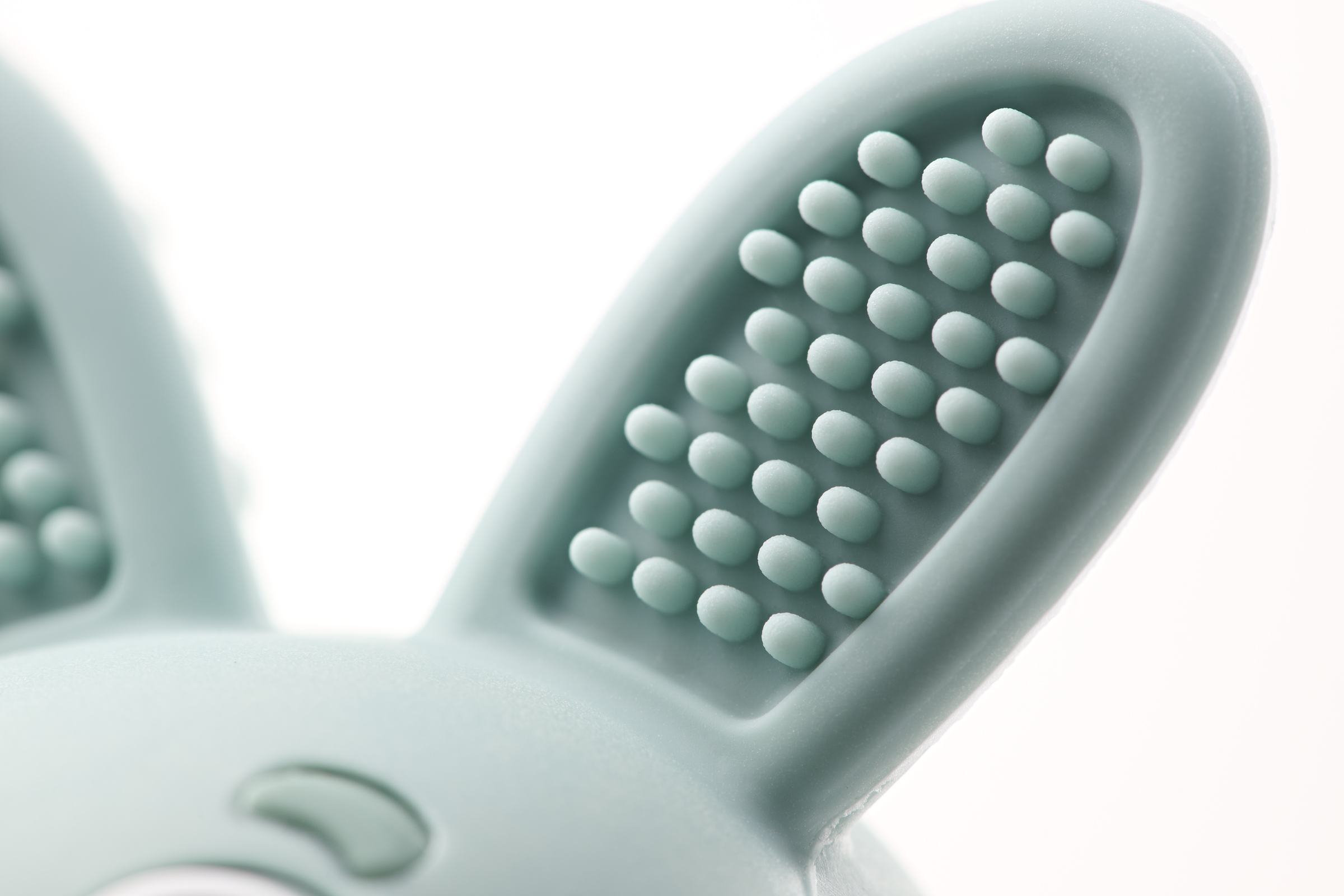 Teether for Babies 0-3 Years Brush Baby, Eucalyptus Color