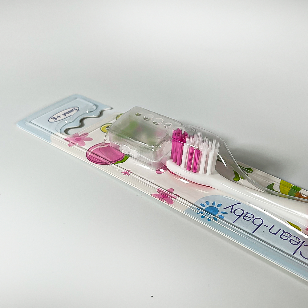 Children's toothbrush Clean-Baby, Frog, 3+ years, soft bristles