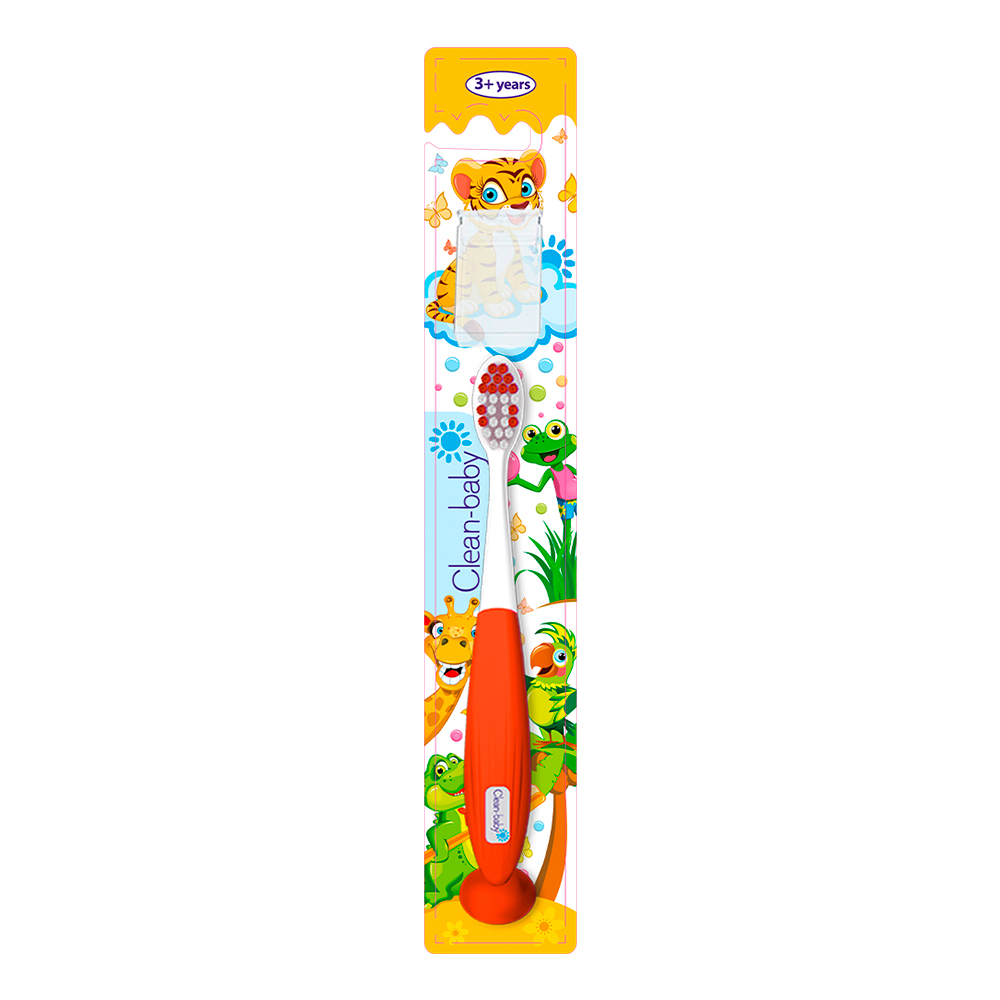Children's toothbrush Clean-Baby, Animals, from 3 years, soft bristles