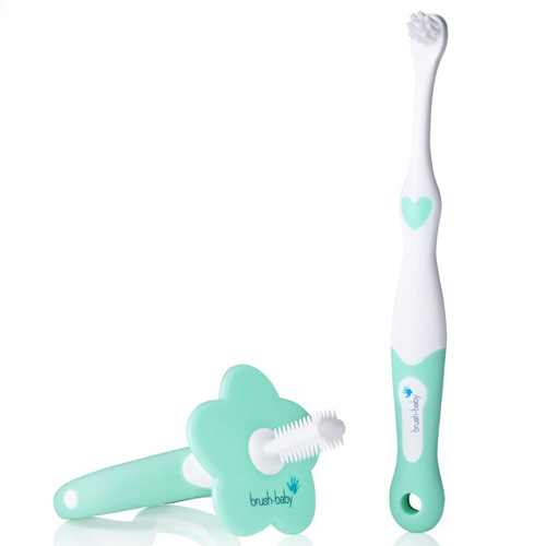 Set: Brush-Baby FirstBrush & Teether, 0-18 Months