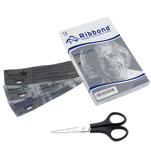 Dental Splinting Material Ribbond THM Ultra 2/3/4 mm, 3 Strips of 22 cm, With Scissors