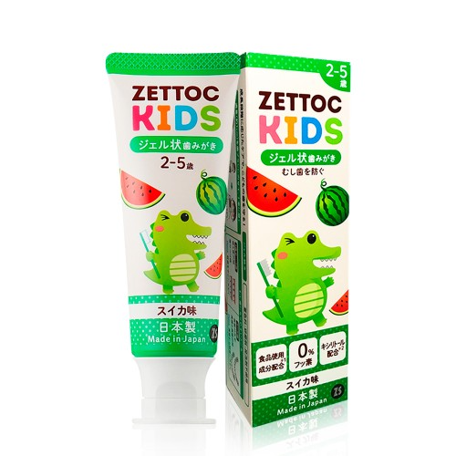 Japanese children's fluoride-free toothpaste NIPPON ZETTOC ZETTOC KIDS 2-5 years (watermelon), 70 g