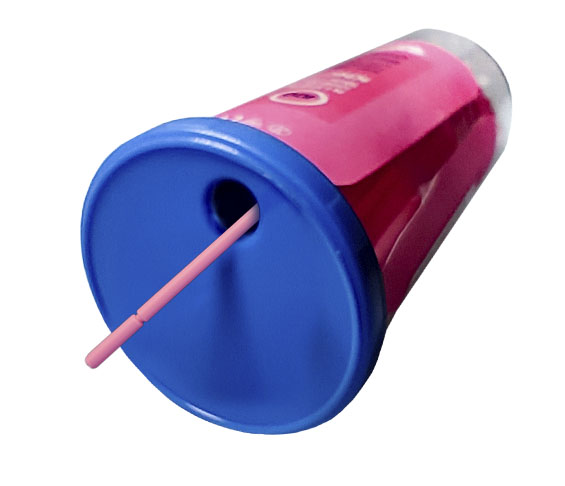 Sherbet Application Brushes for Teeth, Pink, Tube of 100 pcs.