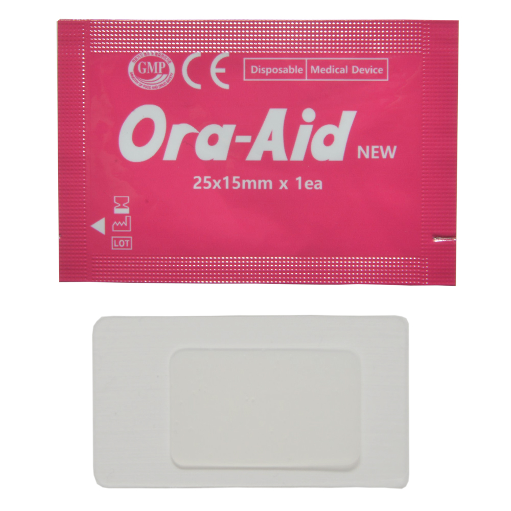 ORA-AID Oral Mucosa Healing Patch, 25×15 mm, 20 pcs
