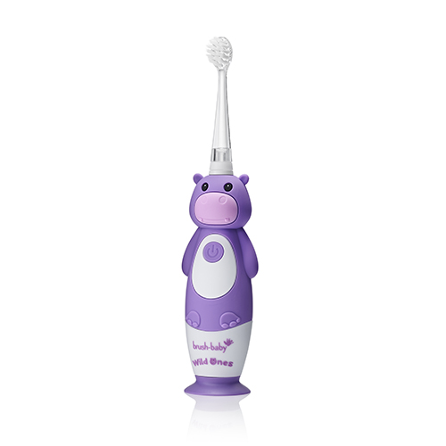 Brush-Baby Sonic WildOnes Hippo Sonic Electric Toothbrush for Kids 0–10 Years