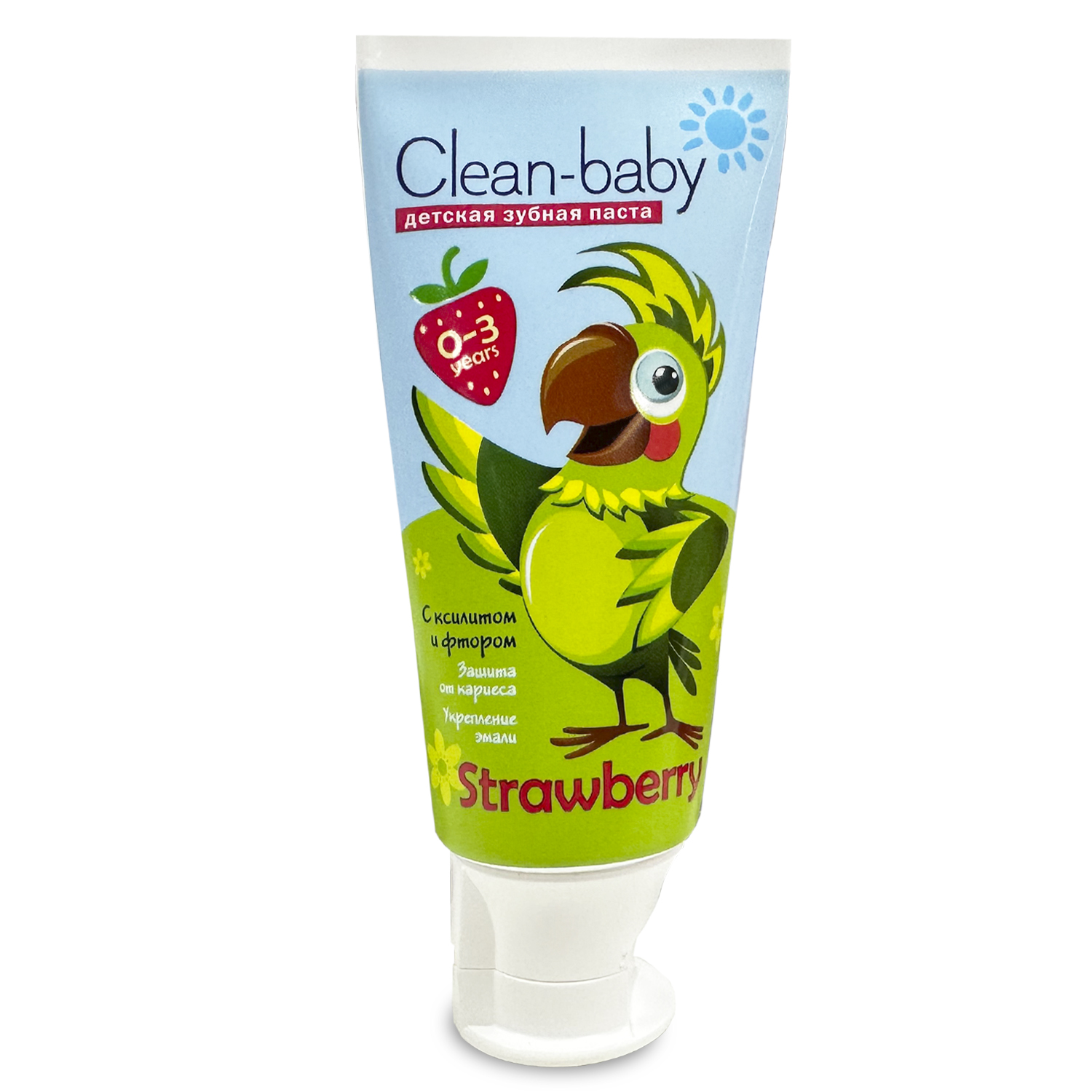 Clean-baby children's toothpaste, strawberry, from 0 to 3 years, 50 ml