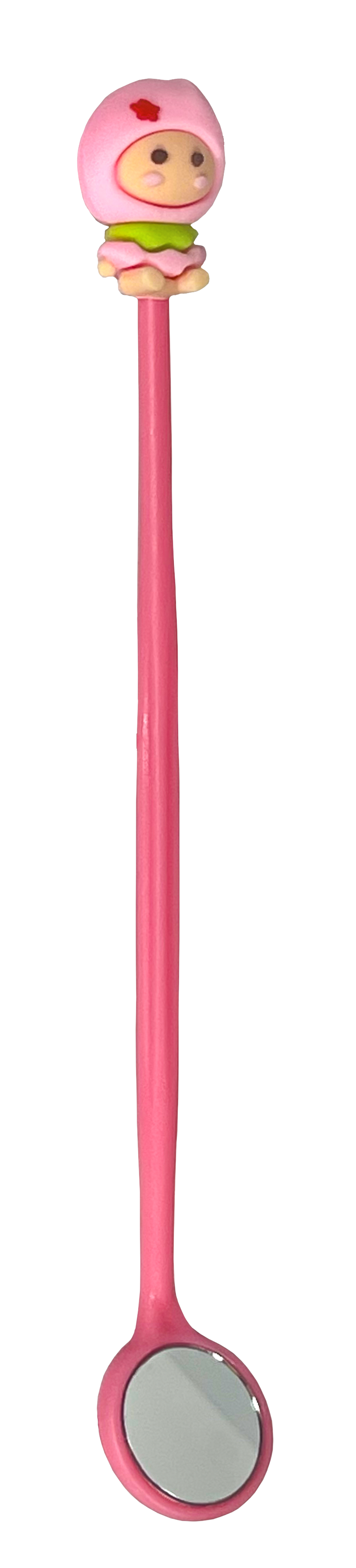 Mirror for monitoring oral hygiene of teeth and gums Clean-baby, Pink