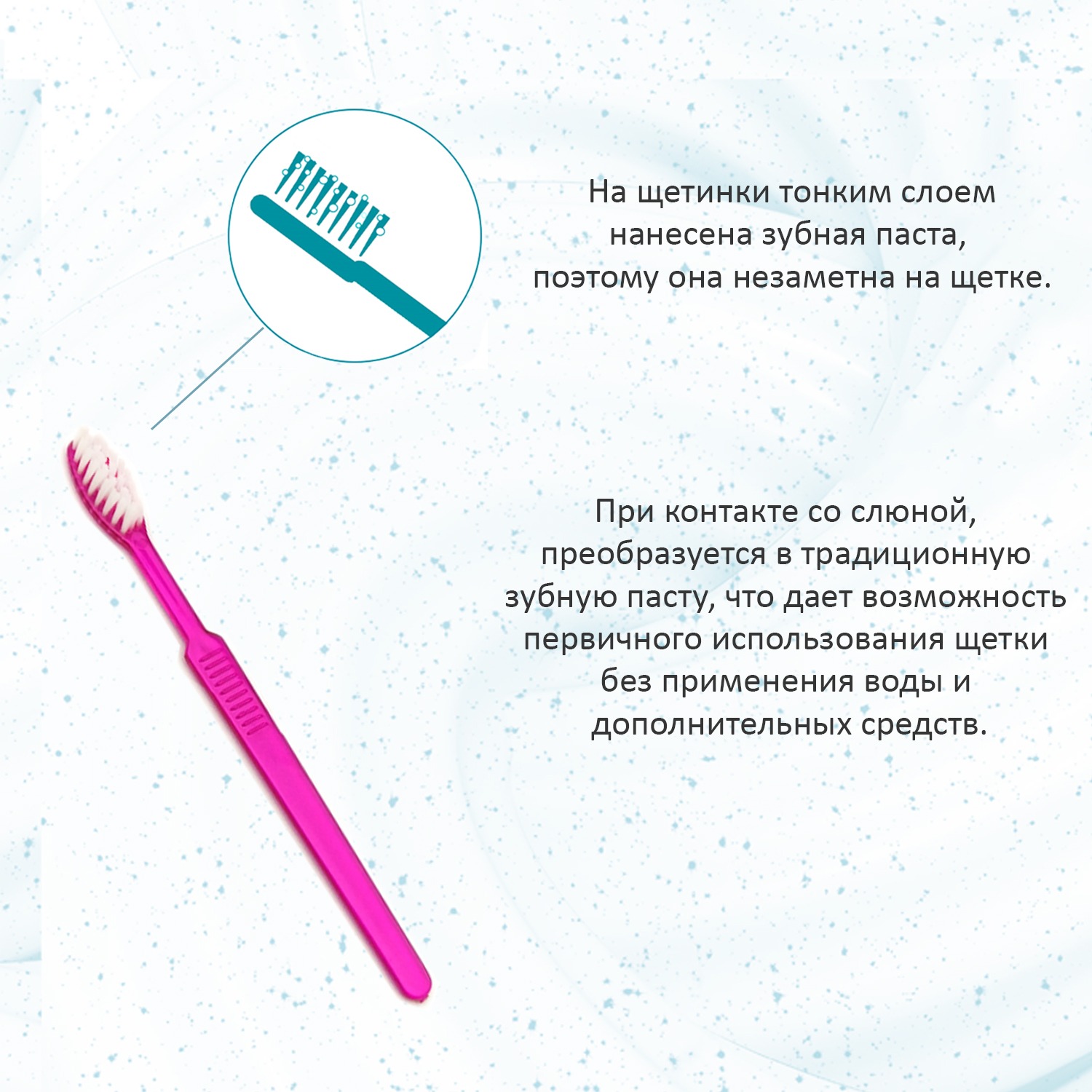 Prepasted toothbrushes Sherbet, plastic package with a hanger, 10 pcs.