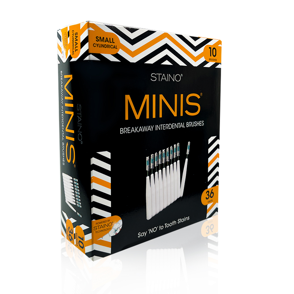 Staino MINIS Interdental Brushes, Cylindrical, 0.4 mm, 36×10 pcs