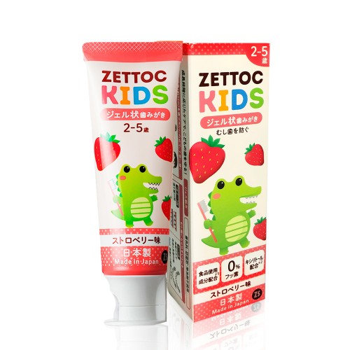 Japanese children's fluoride-free toothpaste NIPPON ZETTOC ZETTOC KIDS 2-5 years (strawberry), 70 g