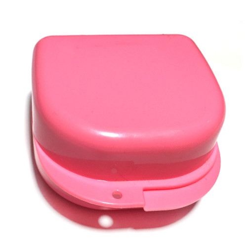 Plastic Box for Orthodontic Appliances Plastic Box, 78х83х45, Pink