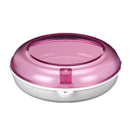 Plastic Box Circle for Orthodontic Appliances, 87х87х28, Purple