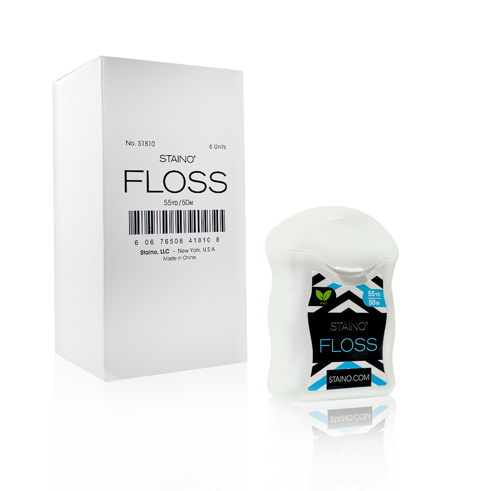 Staino Dental Floss, 50 meters, Mint Flavor, 6 pcs. per pack