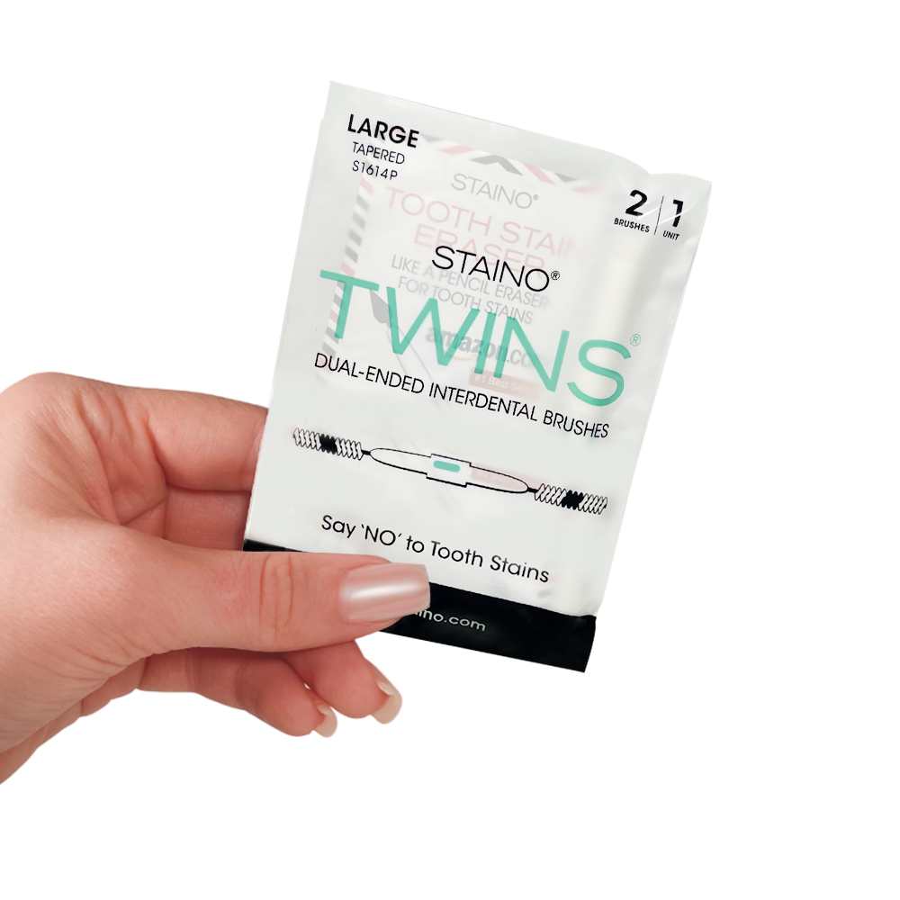 Staino TWINS Double-Sided Interdental Brushes, Large Conical, 0.6 mm, 36 pcs.