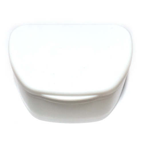 Plastic Box for Orthodontic Appliances, 95х74х39 mm, White