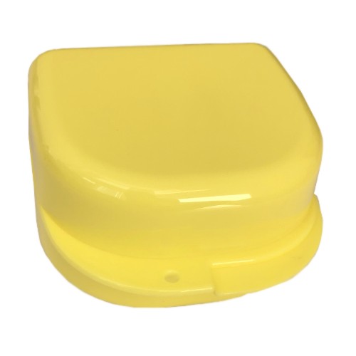 Plastic Box for Orthodontic Appliances Plastic Box, 78х83х45, Light Yellow