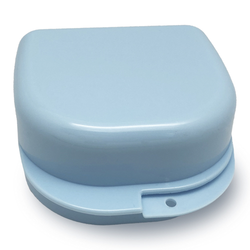 Plastic Box for Orthodontic Appliances Plastic Box, 78х83х45, Light Blue